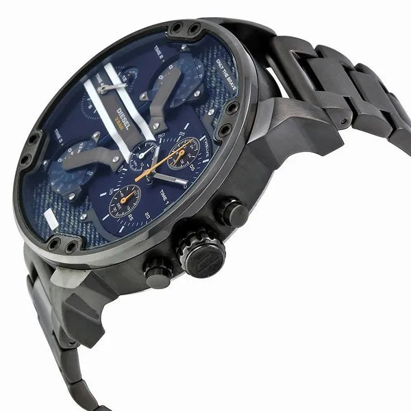 Diesel Mr. Daddy 2.0 férfi karóra DZ7331, acél, kék számlap, 57 mm