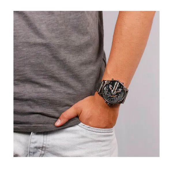 Diesel Mr. Daddy 2.0 férfi karóra DZ7331, acél, kék számlap, 57 mm