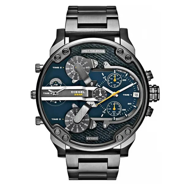Diesel Mr. Daddy 2.0 férfi karóra DZ7331, acél, kék számlap, 57 mm