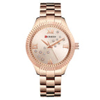 Curren 9009 női karóra, rózsaarany, kvarc, 37 mm, WR30, díszdoboz