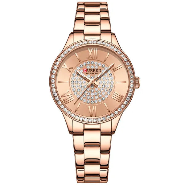 Curren 9084 női kvarc karóra, rózsaarany, 32 mm, fém szíj, WR30, doboz