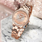 Curren 9084 női kvarc karóra, rózsaarany, 32 mm, fém szíj, WR30, doboz
