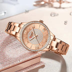 Curren 9084 női kvarc karóra, rózsaarany, 32 mm, fém szíj, WR30, doboz