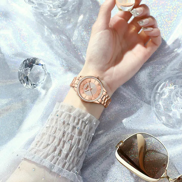Curren 9084 női kvarc karóra, rózsaarany, 32 mm, fém szíj, WR30, doboz