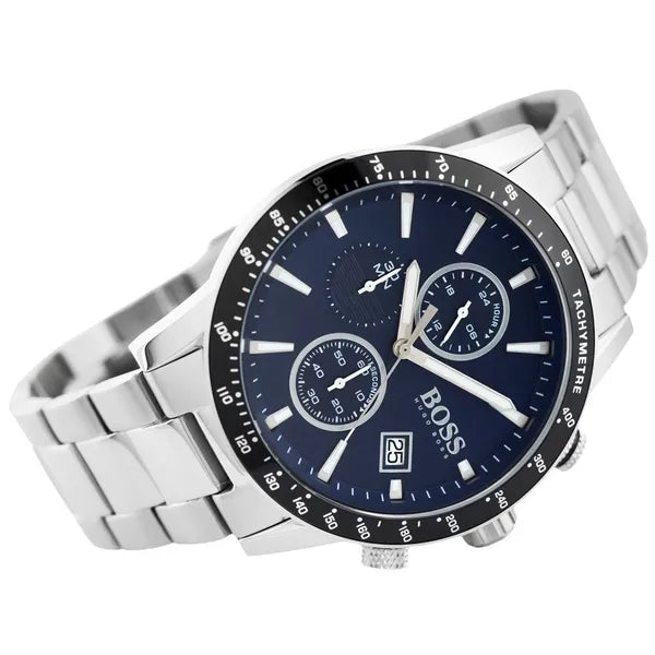 Hugo Boss Rafale 1513510 férfi karóra, acél, kék, kronográf, WR50, 45 mm