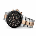 Hugo Boss Hero férfi kronográf karóra, kvarc, ezüst/rózsaarany acél, 43 mm