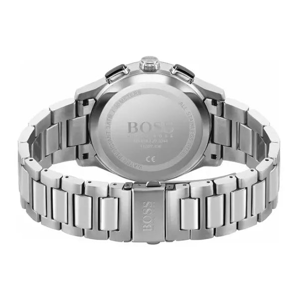 Hugo Boss férfi kronográf karóra Peak Chrono 44 mm, acél, fekete számlap