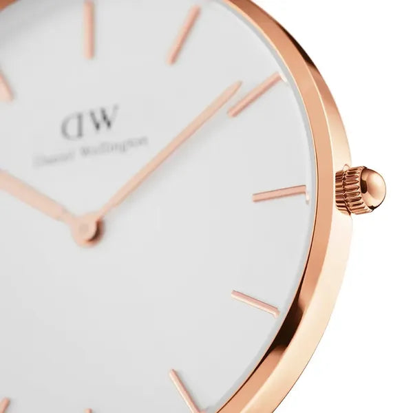 Daniel Wellington Petite Melrose női kvarc karóra 36 mm, rózsaarany/ezüst