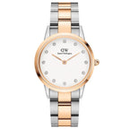 Daniel Wellington Iconic Link Lumine női karóra, 32 mm, ezüst/rózsaarany