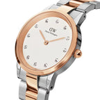 Daniel Wellington Iconic Link Lumine női karóra, 32 mm, ezüst/rózsaarany