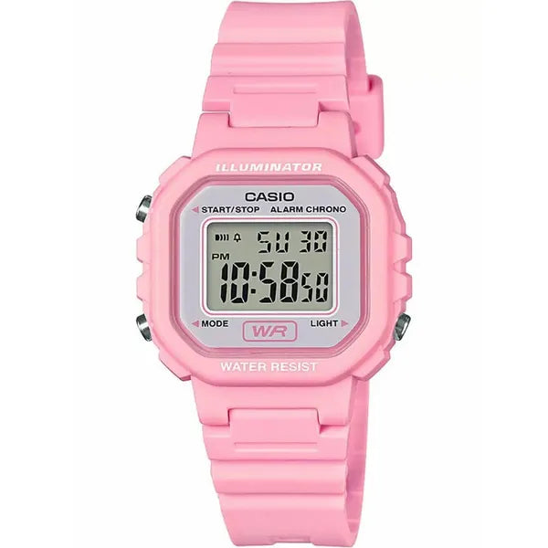 Casio LA-20WH-4A1 gyerek digitális óra, rózsaszín, WR30, kvarc, dobozzal