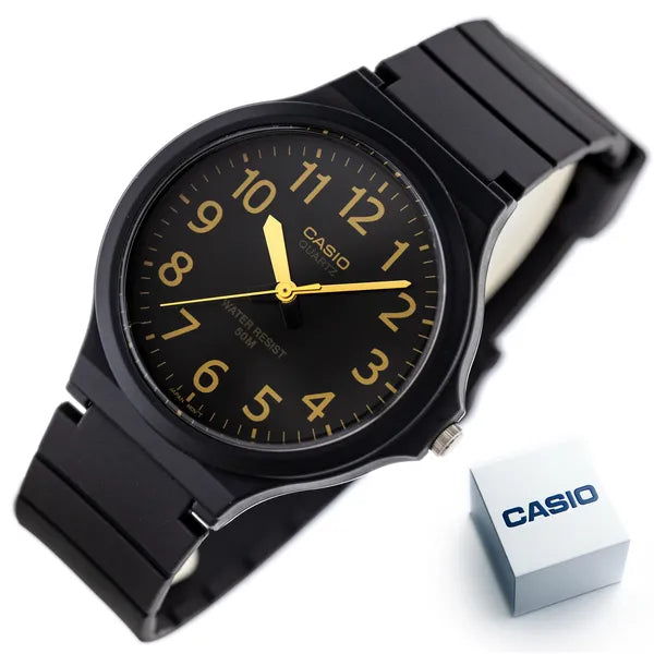 Casio MW-240-1B2 férfi karóra, fekete, WR50, kvarc, 44 mm