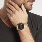 Hugo Boss Integrity 1513781 férfi kronográf karóra, arany acél, 43 mm, WR50
