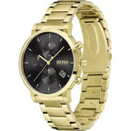 Hugo Boss Integrity 1513781 férfi kronográf karóra, arany acél, 43 mm, WR50