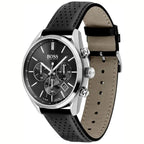 Hugo Boss Champion 1513816 férfi karóra, kronográf, WR100, fekete bőrszíj
