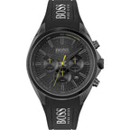 Hugo Boss Distinct 1513859 férfi kronográf óra, fekete, 47 mm, WR50, szilikon