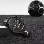 Hugo Boss Distinct 1513859 férfi kronográf óra, fekete, 47 mm, WR50, szilikon
