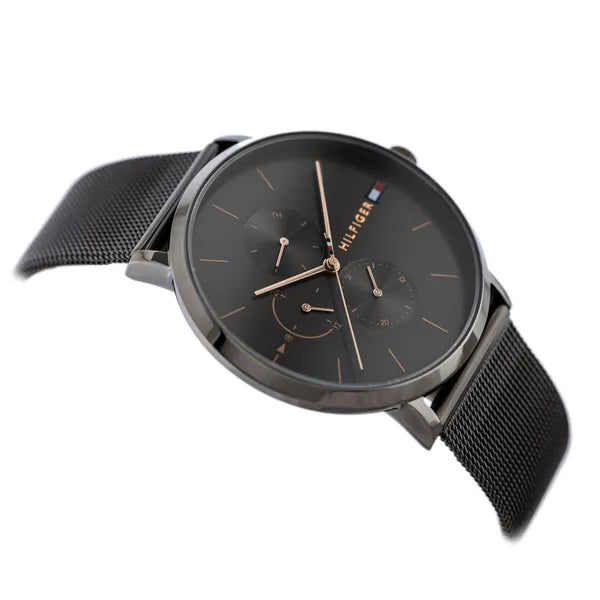 Tommy Hilfiger Jenna 1781945 női karóra, grafitszürke, 38 mm, acél