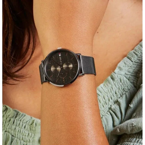 Tommy Hilfiger Jenna 1781945 női karóra, grafitszürke, 38 mm, acél
