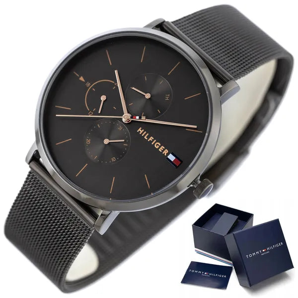 Tommy Hilfiger Jenna 1781945 női karóra, grafitszürke, 38 mm, acél