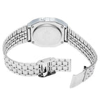 Casio A159W-N1DF férfi karóra, rozsdamentes acél, WR30, fekete LCD