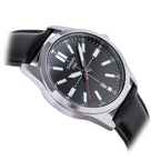Casio MTP-VD02L-1EUDF férfi karóra, fekete bőr, dátum, 41 mm