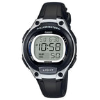 Casio LW-203-1AV női digitális óra, WR50, fekete, 34 mm + díszdoboz