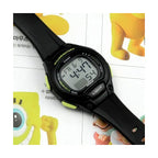 Casio LW-203-1BV női digitális óra, fekete, WR50, 34 mm