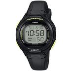 Casio LW-203-1BV női digitális óra, fekete, WR50, 34 mm