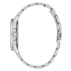 Guess női karóra, ezüst acél, cirkónia, dátum, 38 mm, WR30 (GW0254L1)