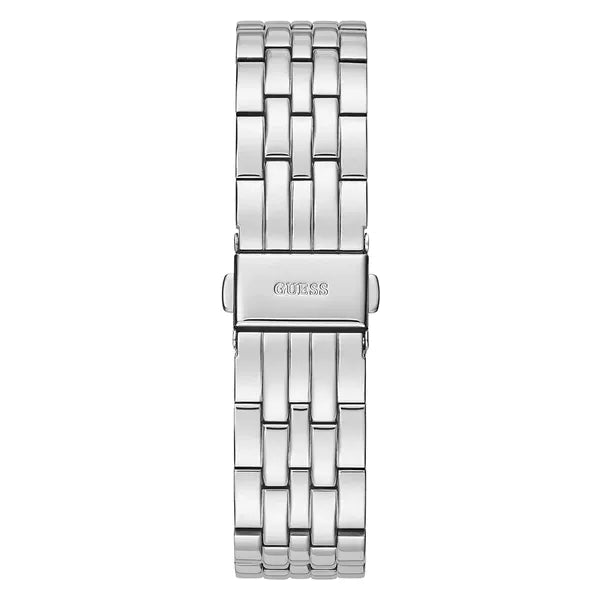 Guess női karóra, ezüst acél, cirkónia, dátum, 38 mm, WR30 (GW0254L1)