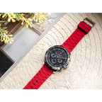 Tommy Hilfiger Luca férfi óra 1710490, piros szilikon szíj, 5 ATM