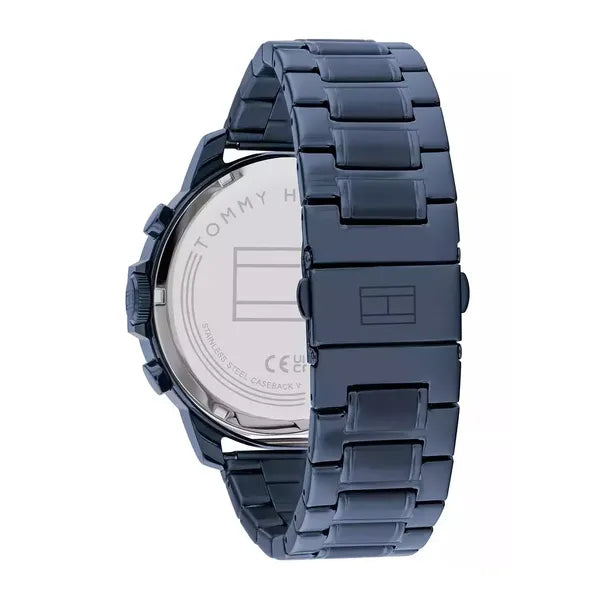 Tommy Hilfiger Luca 1710493 férfi kvarc karóra, kék acél szíj, 5 ATM