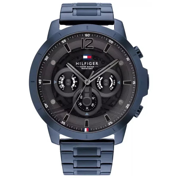 Tommy Hilfiger Luca 1710493 férfi kvarc karóra, kék acél szíj, 5 ATM