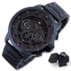 Tommy Hilfiger Luca 1710493 férfi kvarc karóra, kék acél szíj, 5 ATM