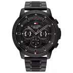 Tommy Hilfiger Luca 1710494 férfi karóra, fekete, 50mm, rozsdamentes acél, 5 ATM