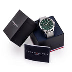 Tommy Hilfiger Ryder férfi karóra, 44 mm, zöld számlap, nemesacél