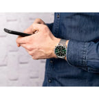 Tommy Hilfiger Ryder férfi karóra, 44 mm, zöld számlap, nemesacél
