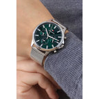 Tommy Hilfiger Ryder férfi karóra, 44 mm, zöld számlap, nemesacél