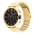 Tommy Hilfiger Luca 1710511 férfi karóra, arany acél, fekete számlap, 5 ATM