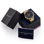 Tommy Hilfiger Leonard férfi karóra 1791989, fekete-arany, 44 mm