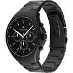 Tommy Hilfiger férfi karóra 1792055, fekete acél, 44 mm, WR50