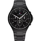 Tommy Hilfiger férfi karóra 1792055, fekete acél, 44 mm, WR50