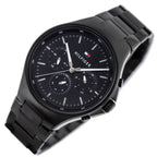Tommy Hilfiger férfi karóra 1792055, fekete acél, 44 mm, WR50