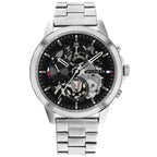 Tommy Hilfiger Henry 1710477 férfi karóra, 44 mm, fekete számlap, 5 ATM, kvarc