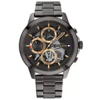 Tommy Hilfiger Henry 1710479 férfi karóra, acél, szürke számlap, 44 mm, 5 ATM
