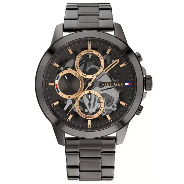 Tommy Hilfiger Henry 1710479 férfi karóra, acél, szürke számlap, 44 mm, 5 ATM