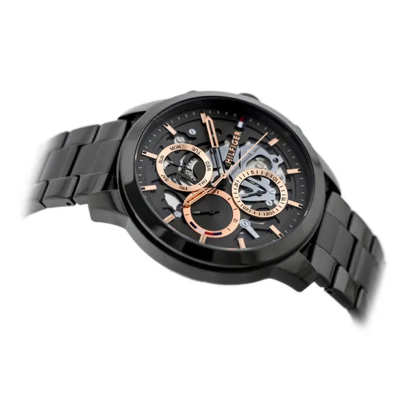 Tommy Hilfiger Henry 1710479 férfi karóra, acél, szürke számlap, 44 mm, 5 ATM
