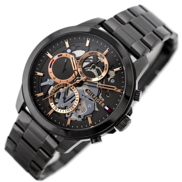 Tommy Hilfiger Henry 1710479 férfi karóra, acél, szürke számlap, 44 mm, 5 ATM