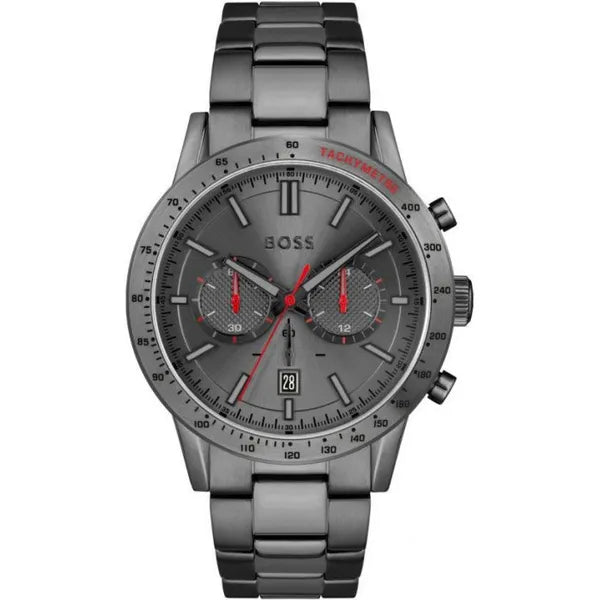 Hugo Boss Allure 1513924 férfi karóra, kvarc, kronográf, WR50, acél, grafit
